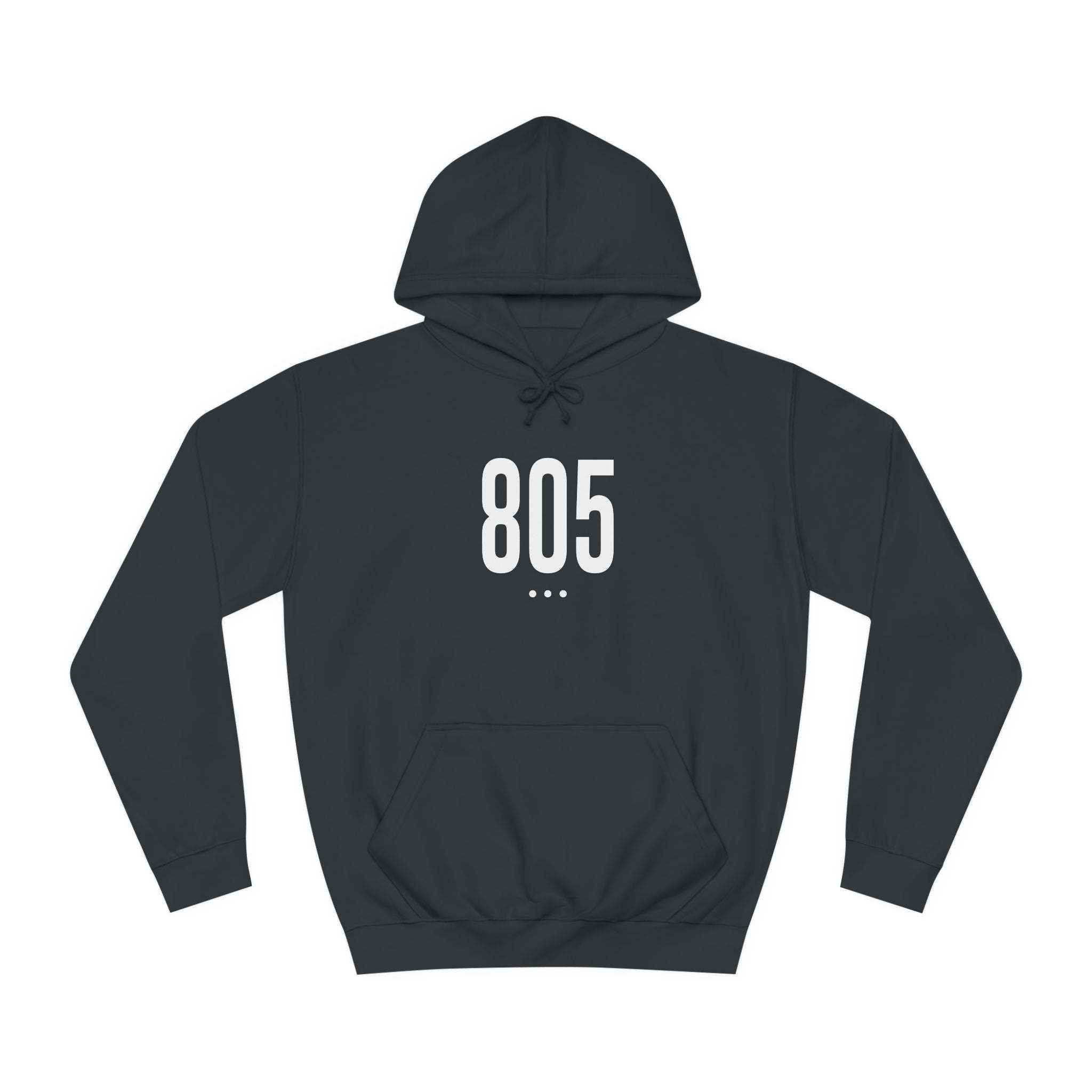 805 White Logo Front Unisex Hoodie
