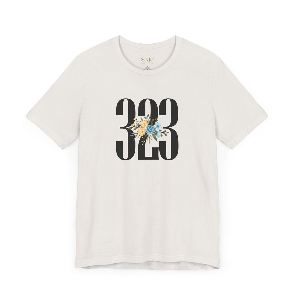 Floral 323 Unisex Tee - Casual, Gift, Birthday, Floral Design, Vintage Style