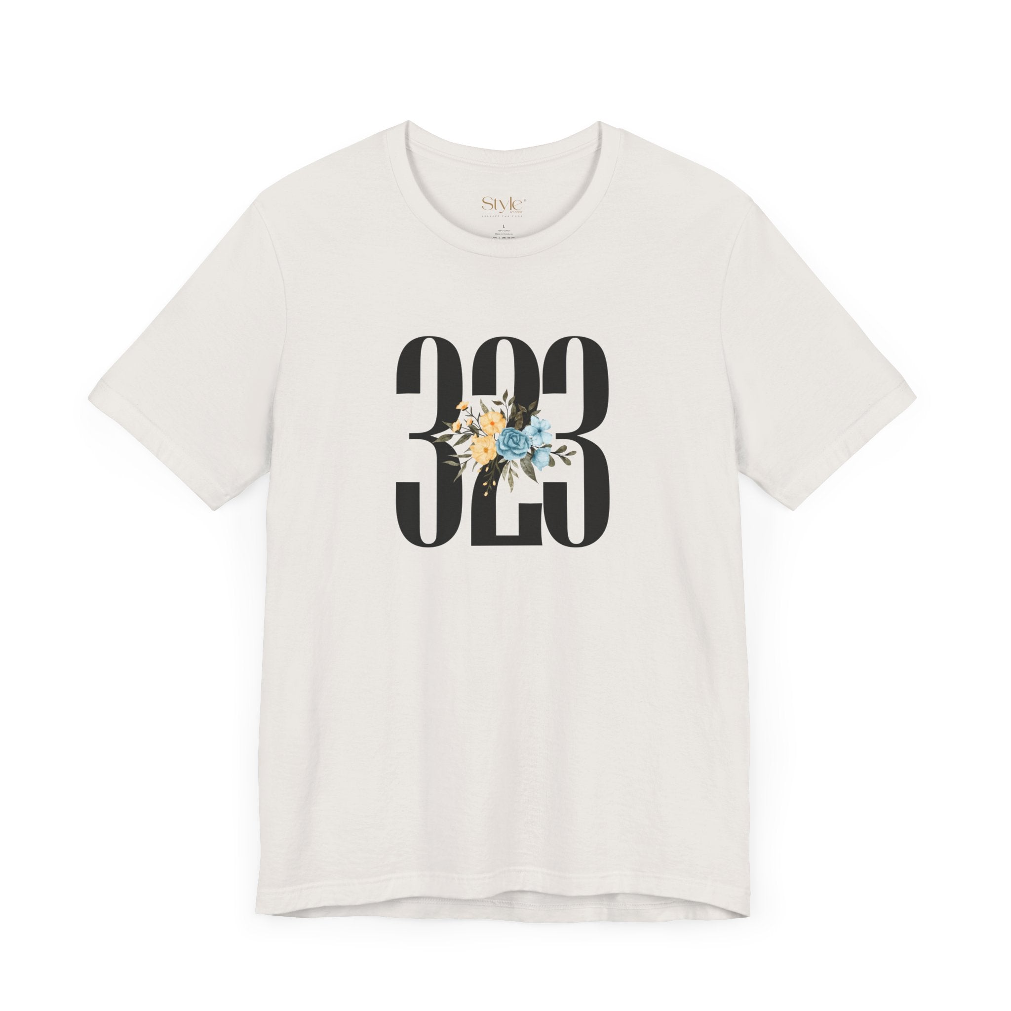 Floral 323 Unisex Tee - Casual, Gift, Birthday, Floral Design, Vintage Style
