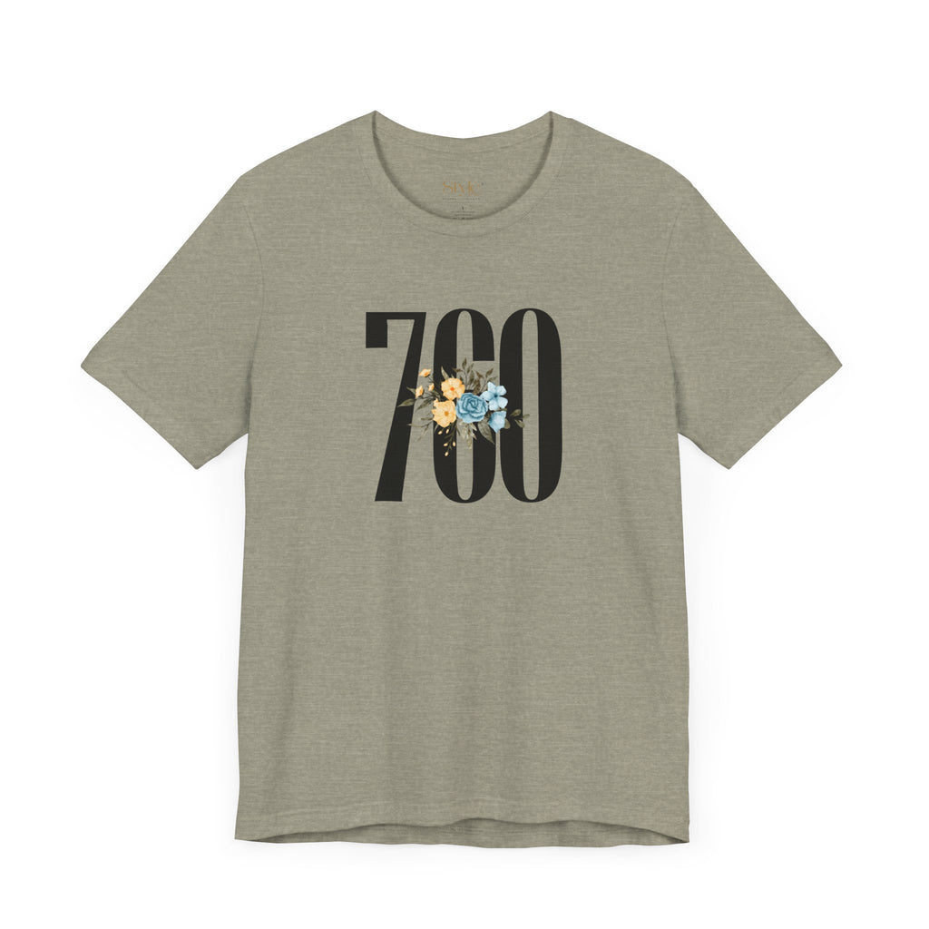 Floral 760 Unisex Tee - Casual, Gift, Birthday, Floral Design, Vintage Style