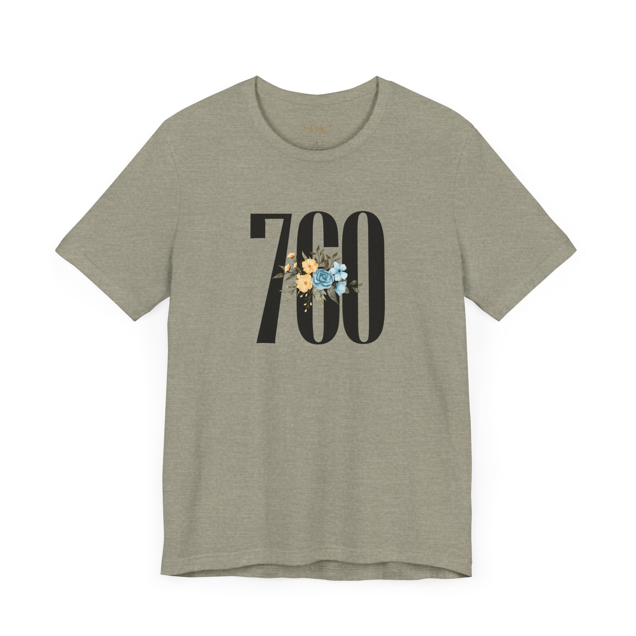 Floral 760 Unisex Tee - Casual, Gift, Birthday, Floral Design, Vintage Style
