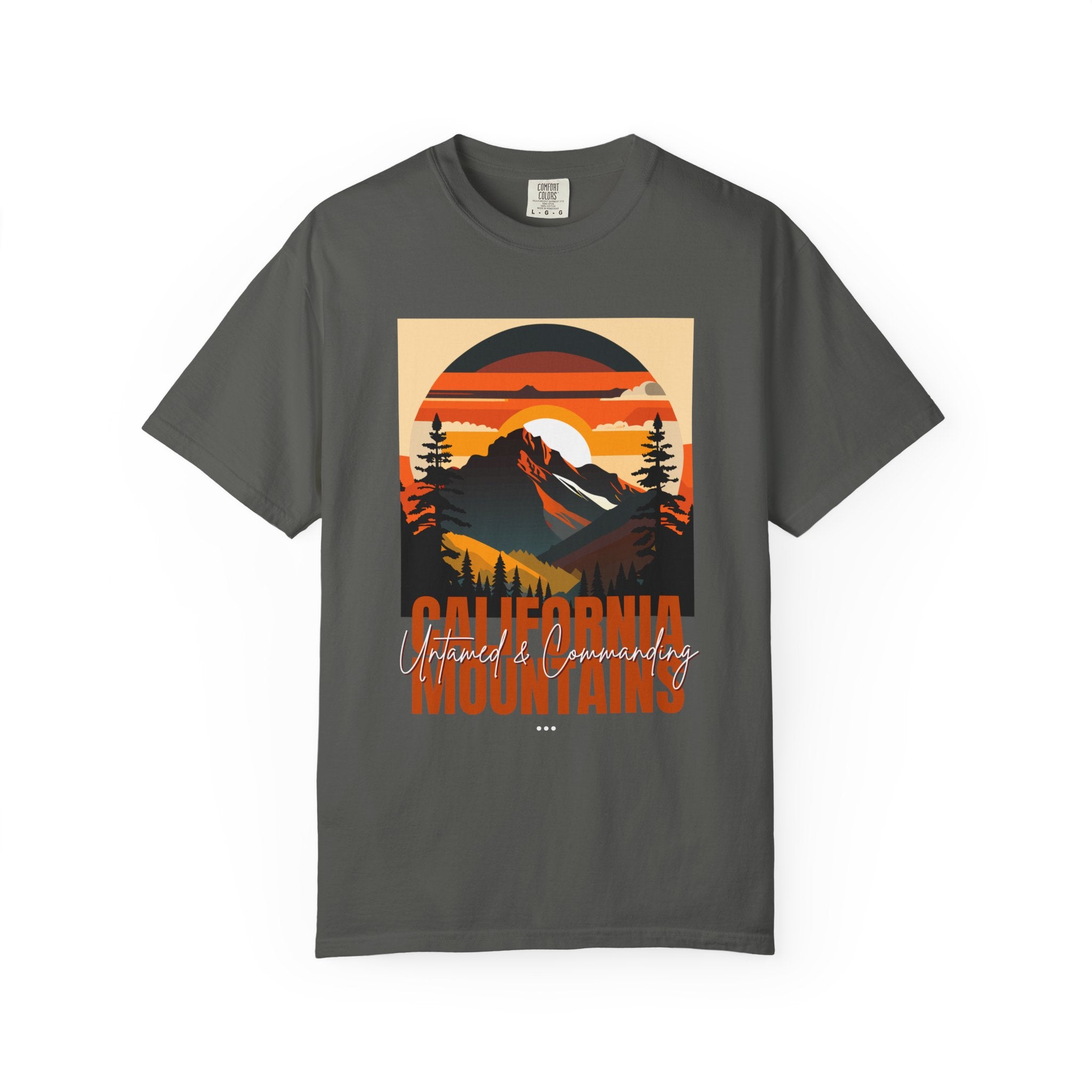 California Mountains Graphic T-Shirt - Unisex, Eco-Friendly, Perfect for Outdoor Lovers