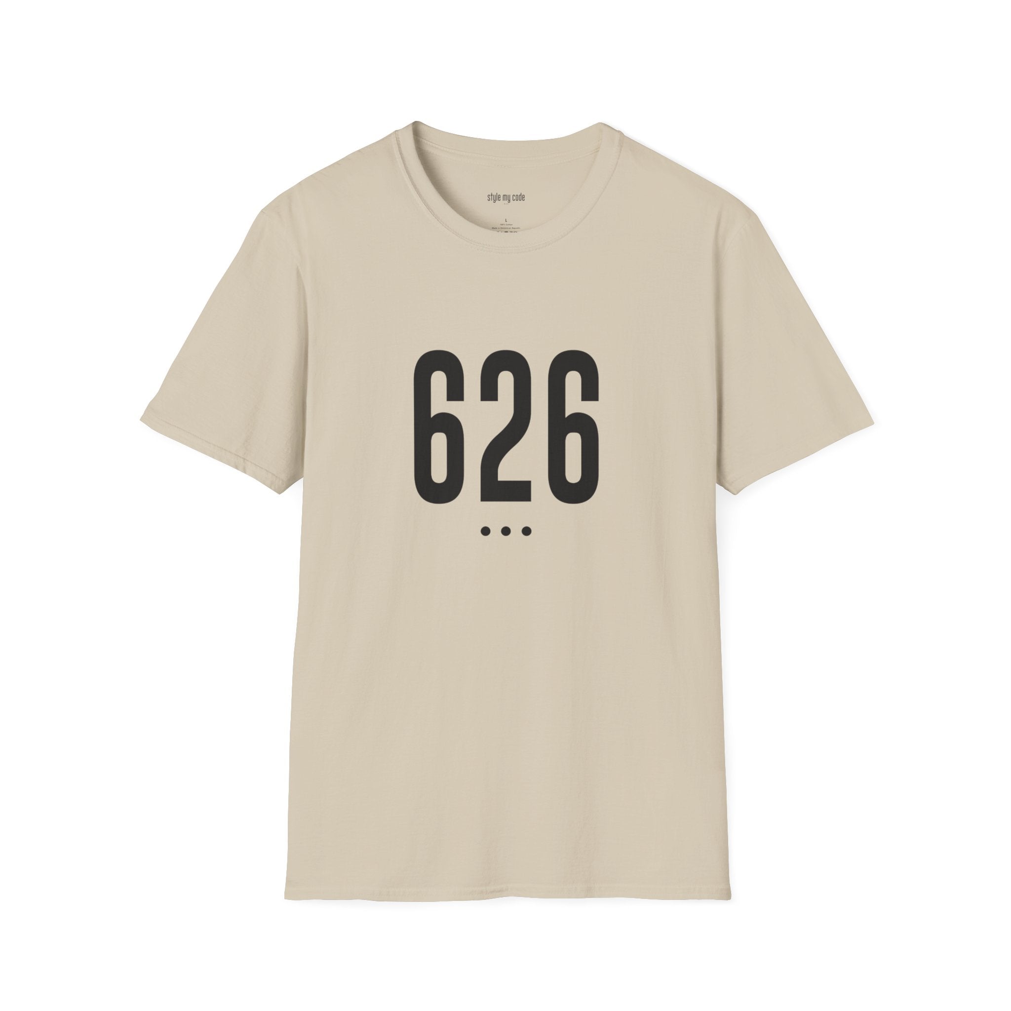 626 Unisex Black Logo Soft-style T-Shirt