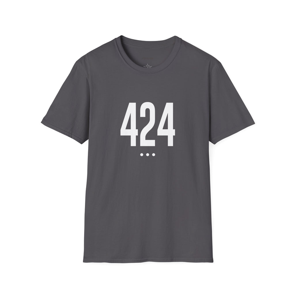 424 White Logo Front Unisex Softstyle T-Shirt