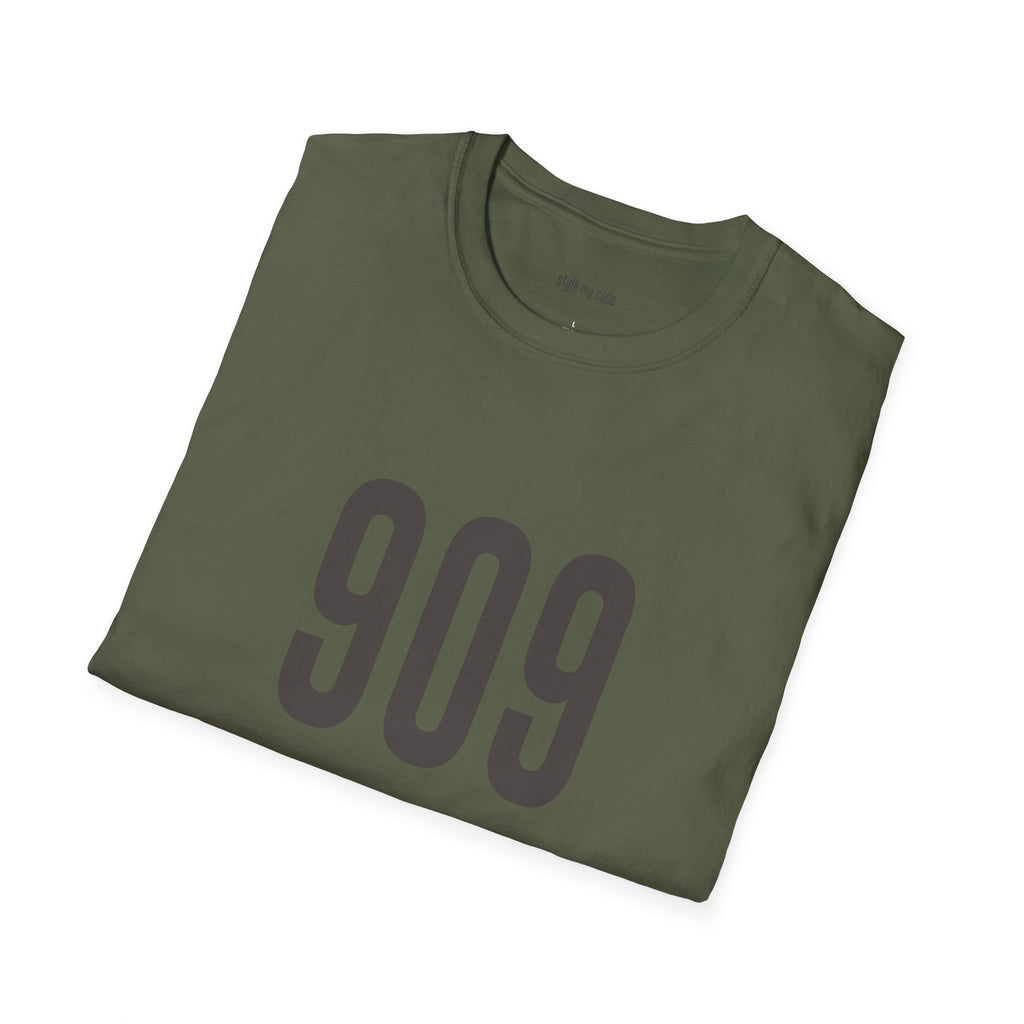 909 Logo Front Unisex Soft-style T-Shirt