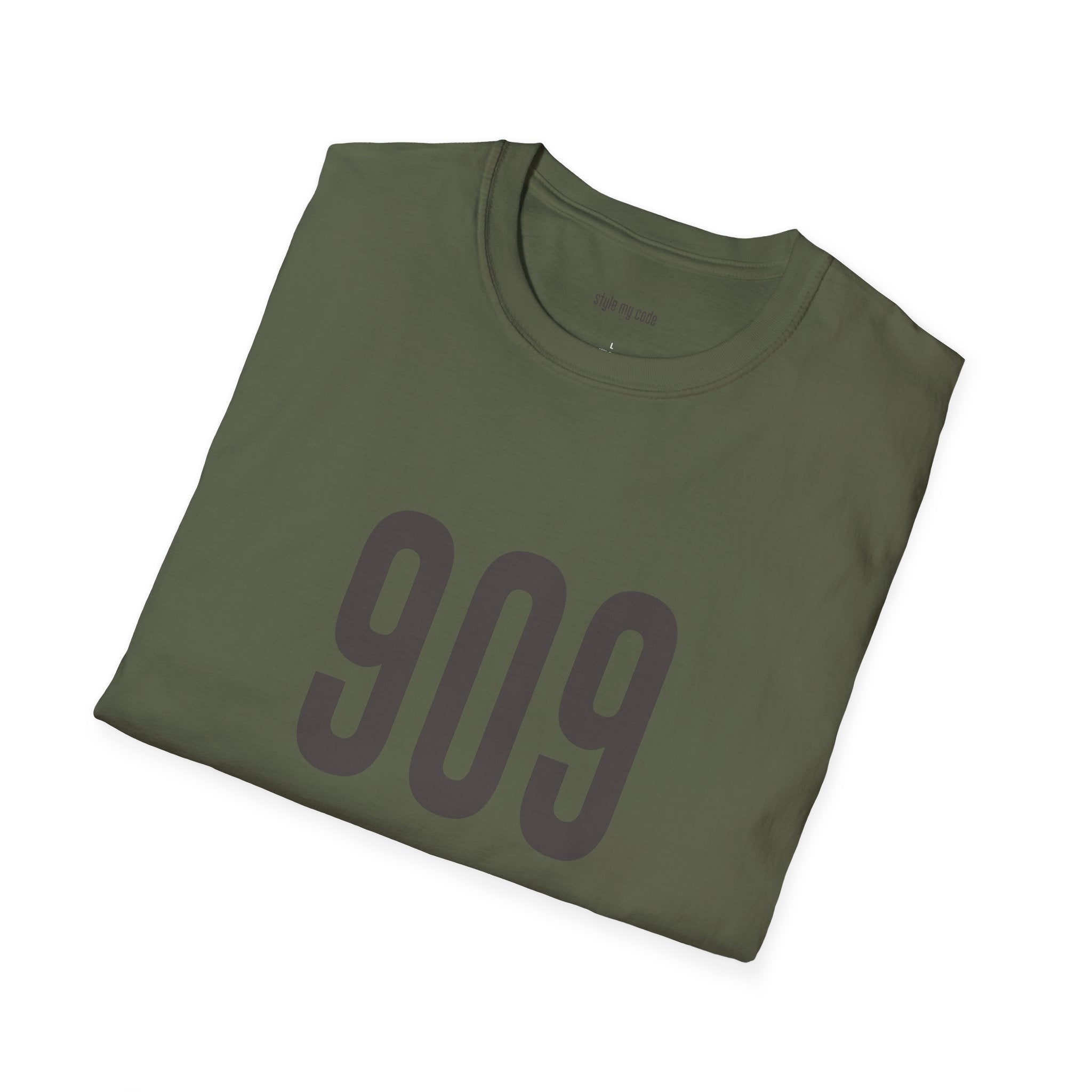 909 Logo Front Unisex Soft-style T-Shirt