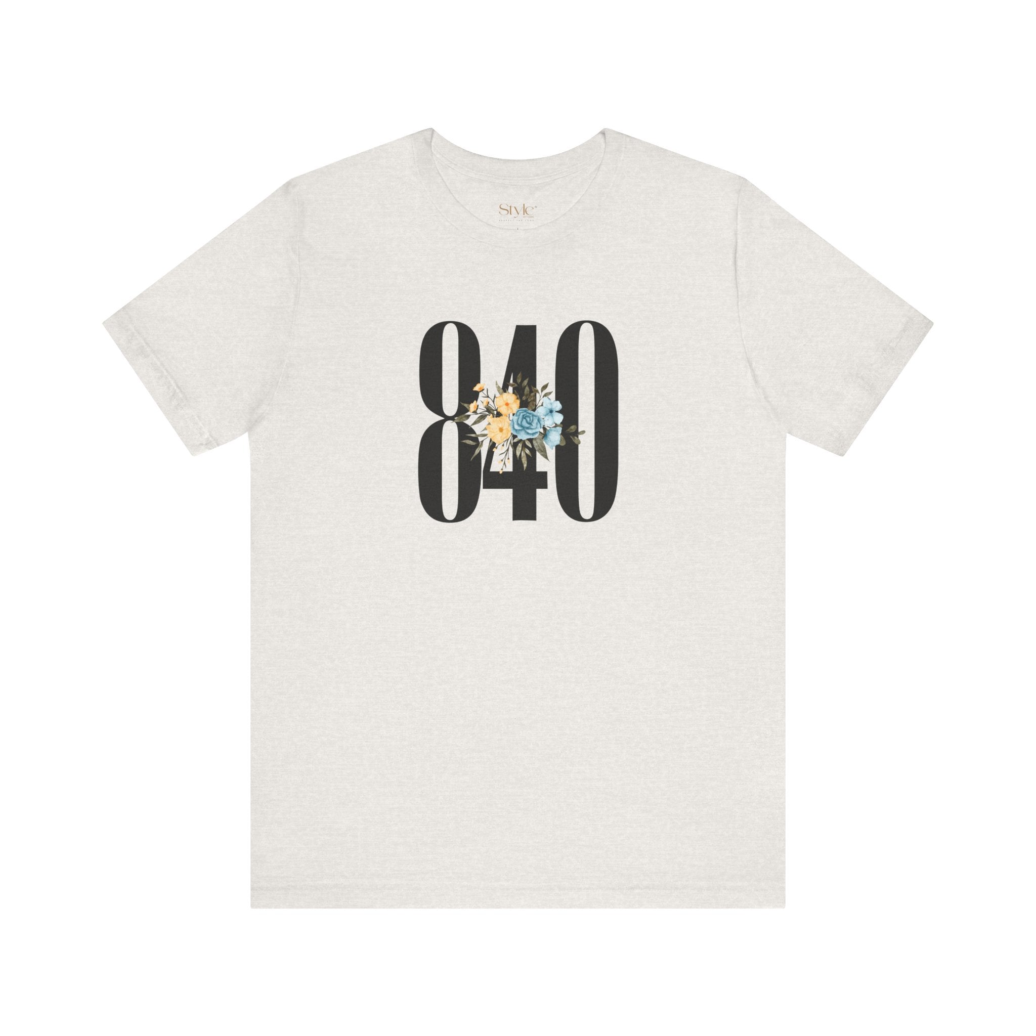 Floral 840 Unisex Tee - Casual, Gift, Birthday, Floral Design, Vintage Style